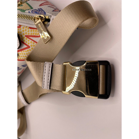 Michael Kors PRIDE Erin Graphic Logo Belt Bag Bright - Picture 9 of 16